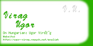 virag ugor business card